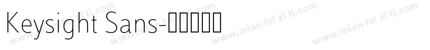Keysight Sans字体转换